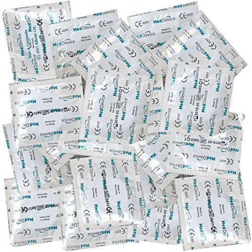 100 rote MedDevice Kondome mit Aroma - Made in Germany