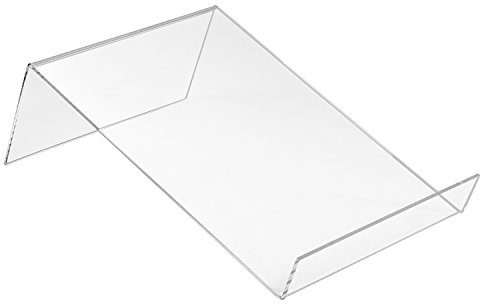 DIN A4 Buchstütze Flach aus Acrylglas - Zeigis® / Buchständer/Warenstütze/Warenträger/Warenpräsentation/Produktpräsentation