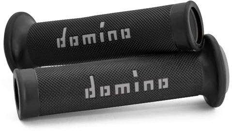 G2 by Domino Moto GP Grips for 7/8 (22mm) Handlebar (Pair) (Black/Gray)