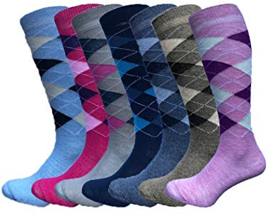 Girls Ladies Horse Riding Equestrian Cotton Rich Knee High Socks Size UK 4-7 EUR 35-39