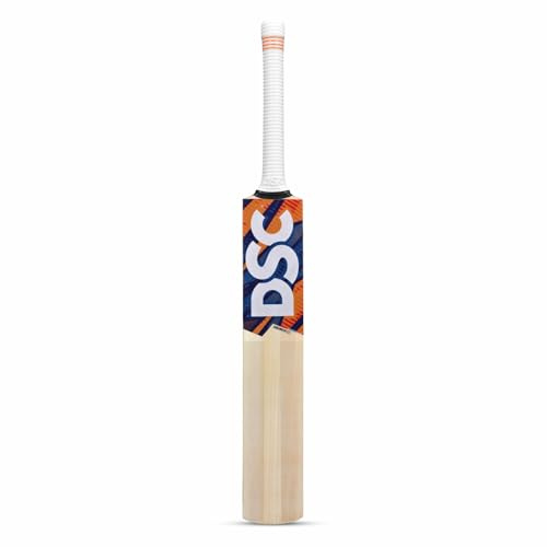 Krunch 11 Cricketschläger aus Kaschmirweide 2023, Farbe: Beige, Größe 5, ausgeprägter Bogen, monströse Schlagfläche, erweiterte Power-Zone, Massive Kanten, Exquisite Balance, Querwellenband an den