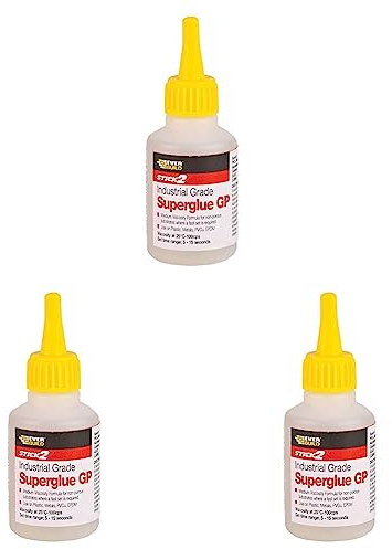 Everbuild CYN20 Stick 2 Industrial Grade General Purpose Superglue, Clear, 20 g (Pack of 3)