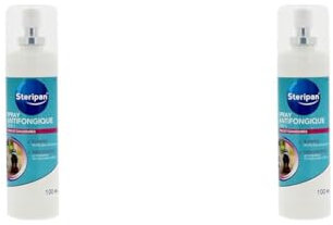 Steripan - Spray Antifongique 2-en-1 - Pieds et Chaussures - Élimine 99,9% des Champignon - Désodorise et Neutralise les Mauvaises Odeurs - 100 ml (Lot de 2)