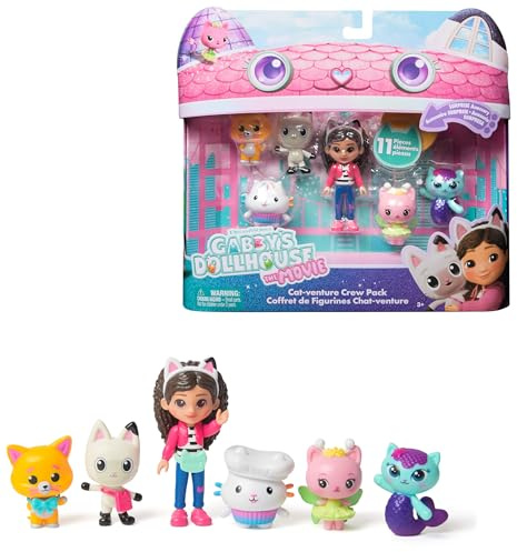 Gabby’s Dollhouse: The Movie – Set Mini Personaggi del Film | Set di 11 Pezzi con Personaggi e Accessori | Giocattolo per Bambine e Bambini dai 3 Anni in su