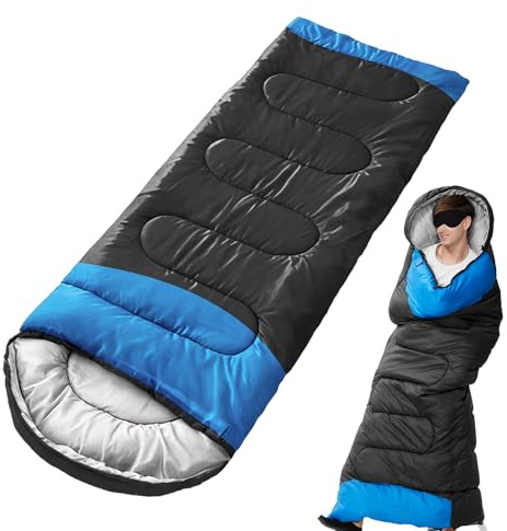 Sacos de Dormir para Adultos | Suministros para Camping Exterior | Saco de Dormir de Otoño - para Excursionistas De Mochilero Senderismo Nocturno Supervivencia En La Naturaleza Invierno
