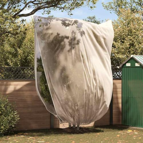 Nqyjm Protección invernal para plantas, color beige, 3,5 x 2,5 m, tela no tejida para plantas exteriores
