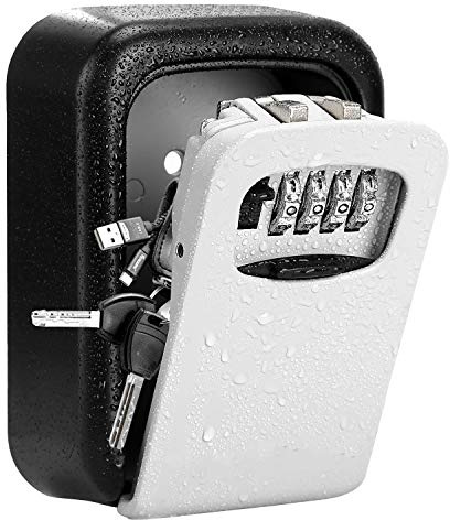 DAYGOS Schlüsselbox mit Code für Draußen, Schlüsseltresor Wasserdichter Schlüsselsafe Kombinationsschlüssel, Zinklegierung Schlüsselkasten mit rücksetzbarem Code für Hausersatzschlüssel