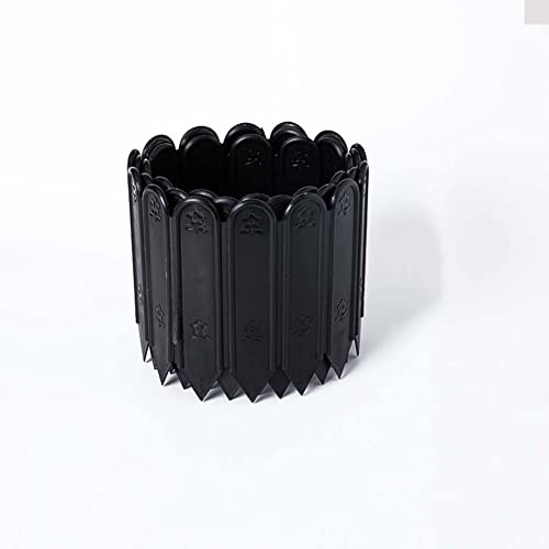 YURRO Borde de valla de plástico respetuoso con el medio ambiente, borde flexible para jardín al aire libre, borde para césped/parterre de césped, borde decorativo para paisaje