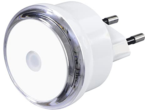 Hama LED Nachtlicht für Steckdose, Nachtsensor, Tageslicht (Orientierungslicht, Stilllicht, für Babys, Kinder, Erwachsene, Schlummerlicht, Nachtleuchte, Schlaflampe, Nachtlampe, Steckdosenlicht) weiß