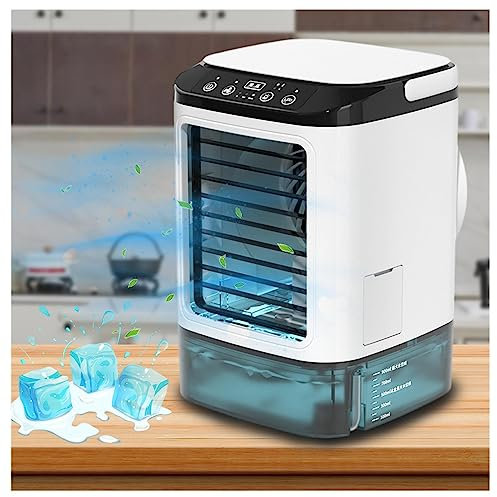 VVLXRIC Condizionatore Portatile Freddo USB Maniglia per Il Trasporto Piccolo Condizionatore Mini Ventilatore del Condizionatore d'Aria Atomizza Rinfrescatori d'Aria per L'Home Office