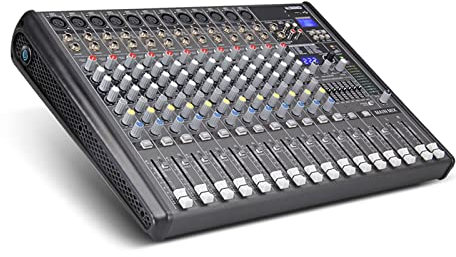 AGAATI DJ Controller Mixer Set Professional Pro 12 Channel con 256 DSP Sound Effects Studio Mixer - DJ Sound Controller Interface