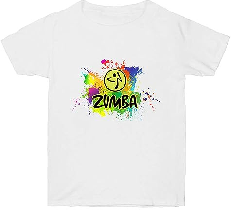 Mode Femmes Zumba T Shirt Danse Aquarelle Imprimé Manches Courtes Fitness Sports Gymnastique Col Rond Activewear Tops