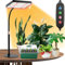 FRGROW Pflanzenlampe LED mit 4/8/12 Hr Timer, Vollspektrum Pflanzenlicht für Zimmerpflanzen, Pflanzenleuchte LED, Vollspektrum Pflanzenlampe 208 LEDs, Wachstumslampe für Pflanzen, Daisy Chain Funktion
