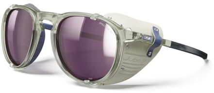 Julbo Millenium Heritage Sunglasses - Brilliant Translucent Army/Blue Frame - Rose w/Silver Mirror Lens (Spectron 3 Polarized HD)