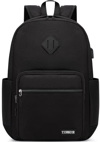 YIORMIOR Mochila Escolar, Mochila Ordenador Hombre Mujer Adolescente Estudiante Universidad Instituto Trabajo Oficina para Portatil 15.6 Pulgadas