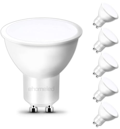 GU10 LED Bulbs Warm White 3000K, 4W (50W Equivalent) Spotlight Light Bulb | 470LM Energy Saving LED Bulb, 120° Beam Angle, AC 220V-240V, Non-Flicker, Non-Dimmable, for Home Lighting, 6 Pack