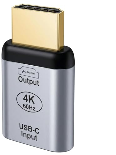 Zutflap Adaptador USB C Hembra a HDMI Macho 4K@60Hz Tipo C HDMI Convertidor