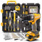 Hi-Spec 81pc 18V Electric Cordless Power Drill Driver and Handy Mans Home, Garage & Workshop DIY Tool Kit Set with Screwdriver and Drill Bit Accessories, Pliers, Wrench. in a Toolbox Case
