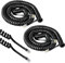 YzmrBdqc 2 Pcs Telephone Phone Handset Cable Cord, RJ9 Telephone Cable Lead Curly Spring Coiled Spiral Handset Wire 2 Meter / 6.6 Feet Compatible with Landline/IP Phones