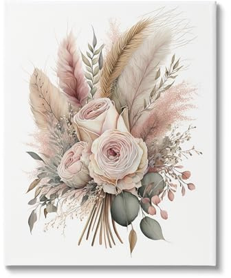 Stupell Industries Roses & Country Reeds Canvas Wall Art by LSR Design Studio