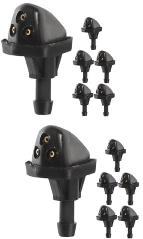 JECOMPRIS 12pièces Buses De Lave-glace Pour Pare-brise De Voiture Accessoires De Nettoyage Avec Compatible Avec Plusieurs Modèles Installation Facile Améliore La Visibilité Conduite