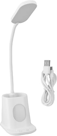 Zerodis Lampe de Bureau LED avec Porte-stylo, Chargeur sans Fil Lampe Portable Pliable pour le Dortoir de Bureau Idéal pour la Lecture du Puzzle Artisanal