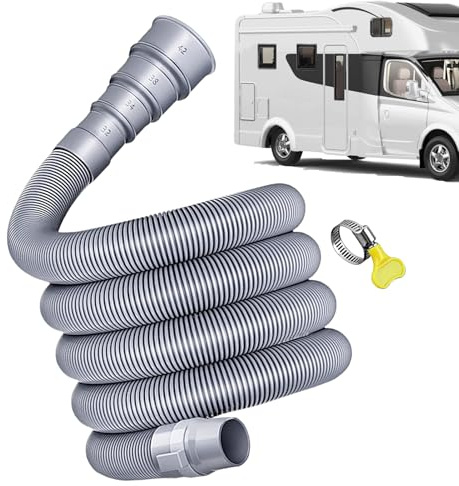 Tubi Di Scarico Per campere, Tubo Di Drenaggio Pieghevole Con Adattatore Regolabile Per Caravan E Roulotte, Flessibile Kit Di Tubi Per Acque Reflue Per campere, Roulotte E Rimorchi