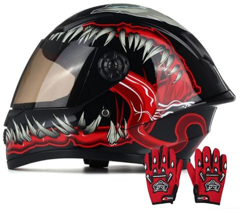 Barn Motocross Integralhjälm ECE 22.06 Godkänd Skoterhjälm Motorcykel Barnhjälmar Motorcykel Barn Moto Säkerhetshuvudbonad Barn 4-12 År 12,S/(47~58cm)