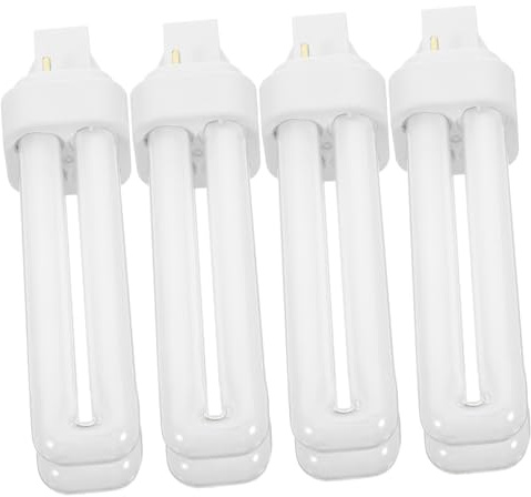 OATIPHO Lampadine Fluorescenti Compatte 13w 2 Pin 2u Inserto, Set 4 Pezzi, Luce Bianca Fredda per Bagno e Soffitto, Risparmio Energetico e Facile Installazione