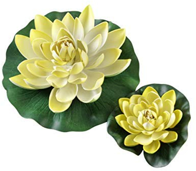 Hobby Seerose gelb - künstliche Teichpflanze - 30 cm