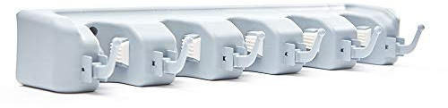 Mop and Broom Holder,Multipurpose Wall Mounted Tool Organizer, Storage Rack,Ideal Broom Hanger With Hooks for Rake or Mop Handles for Kitchen Garden Bathroom and Garage Use (Gary)
