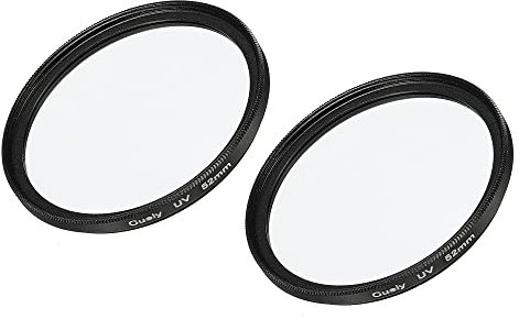 sourcing map UV Lens Filters, 52mm Slim Frame Multi-Coated Protective Lenses Filter for Camera Photography Accessories, Pack of 2