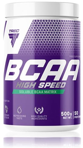 TREC Nutrition BCAA HIGH Speed 500g - Cola | Branch Chain Amino Acid Powder Drink for Optimal Muscle Support - L-Leucine, L-Valine, L-Isoleucine | 2:1:1 Ratio | Enhance Workout Recovery and Boost