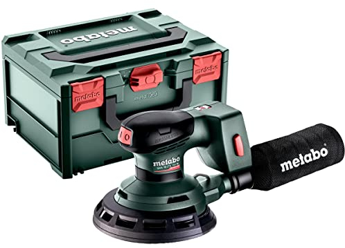 metabo Akku-Exzenterschleifer SXA 18 LTX 150 BL - 18 V, 150 mm Schleifteller-Ø - Drehzahlregelung, Softgrip, Staubbeutel, vibrationsarm, ideal für große Flächen & präzises Schleifen - Inkl. metaBOX