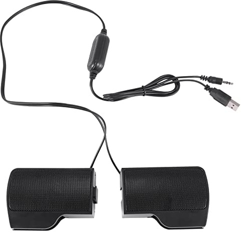 Kuuddker Clip Mini PortáTil USB EstéReo Altavoz Barra de Sonido para Notebook Computadora PortáTil PC Mp3 TeléFono Reproductor de MúSica