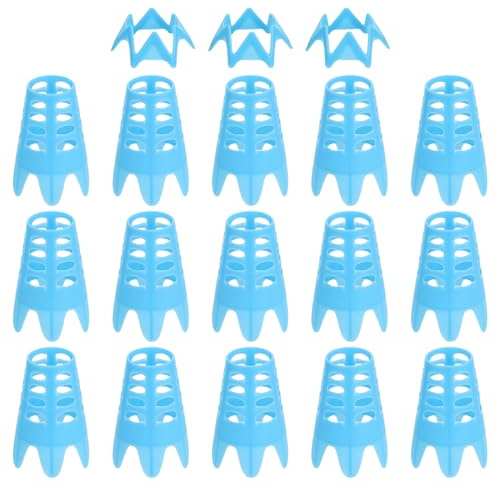 PATIKIL Golf Simulator Tees, 18Pcs Plastic Golf Tees Mat Practice Training for Outdoor Indoor Winter Turf Driving Range, 15 Tall & 3 Small, Blue