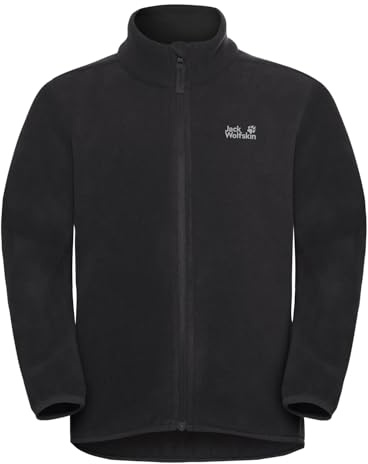 Jack Wolfskin Jungen Vertigo Fleece Jkt, Schwarz, 164 EU