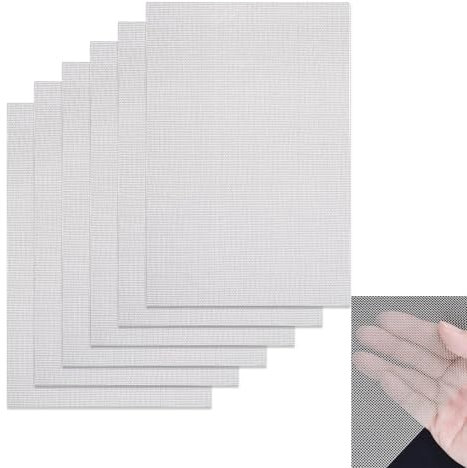 6 Pcs Grillage Métallique en Acier Inoxydable,30cmx21cm Acier Inoxydable Grillage,Mailles Fil Tissé de Treillis Métallique,Maille Métallique Tissu,Facile à Couper et à Installer