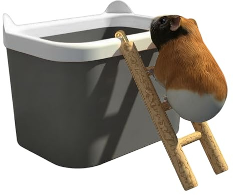 Genérico Bañera de para hámster,Cuenco Grande de Estimulación y Enriquecimiento - de Baño de Polvo para Chinchilla Ratón,para, Buscar Comida, Usar como baño en casa o Viaje, para