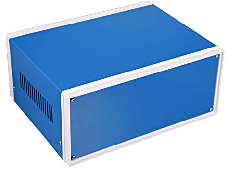 Sourcingmap Metal Blue Project Junction Box Enclosure Case 250 x 190 x 110mm/9.84 x 7.48 x 4.33inch