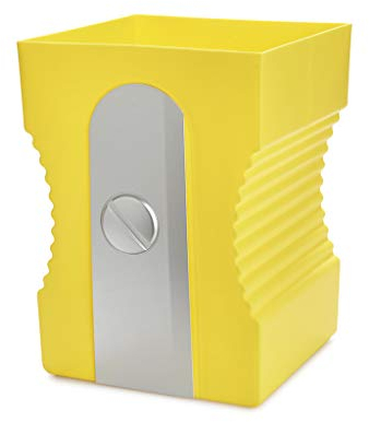 balvi Papierkorb Sharpener Farbe Gelb Papierkorb in Form eines Bleistiftspitzers ABS-Kunststoff/Polyp