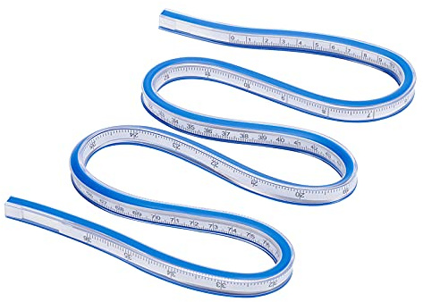 OLYCRAFT 92cm Flexible Curve Ruler Sewing Tailor Tape with Clear Markings Flexible Tailor Tape for Engineering Drawing Design Graphics Garment Design All Kinds of Painting