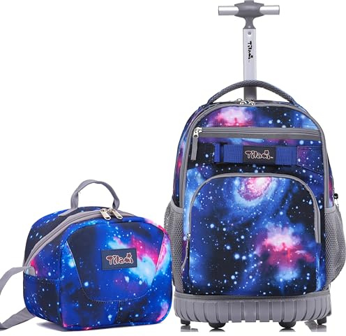 Ny TILAMI rullande ryggsäck för barn 45 cm hjul bärbar dator ryggsäck barn skola resa