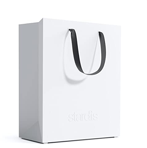 stardis binbox Design Papierkorb eckig stylischer Papiereimer mit Tragegriffen für Büro Office Kunststoff Mülleimer Abfalleimer Müllkorb (weiß)