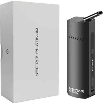 Nectar Platinum Vaporizzatore Erbe | Garanzia di 3 Anni | Vaporizzatore a Convezione con Batteria da 3500 mAh, Estrazione ad Alta Resa, Temperatura di Precisione, Tempo di Riscaldamento Rapido