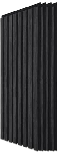 Art3d 4 Stück Akustikpaneele Grau-Eiche 3D | Schalldämmend & Wanddekoration | Holzfurnier mit Filzrückseite | Für Studio, Büro oder Wohnzimmer | 120x60cm | 0,72㎡