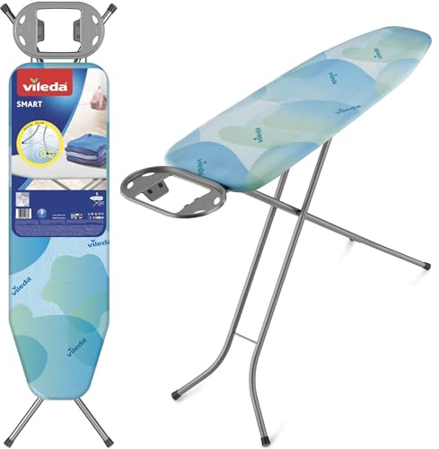 Vileda Tabla de Planchar Smart, Compacta, Altura Ajustable hasta 91 cm
