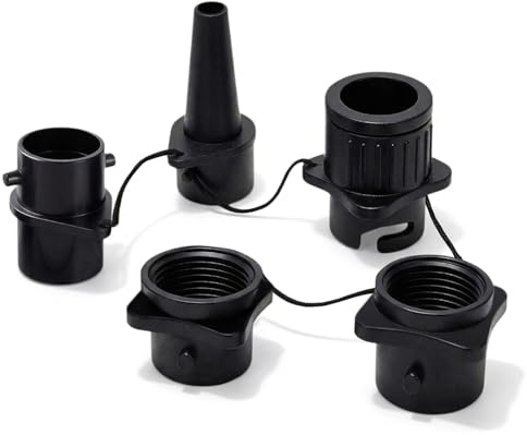 DIELOVEHUA 4 Pièces Buses de Pompe à air, Buse de Remplacement, Buses de Valve d'air, Multifonction, pour Bateau Gonflables, Lit Gonflable, Kayaks et Piscines Gonflables