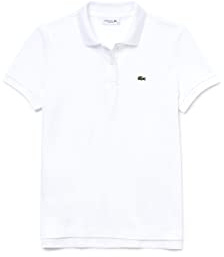 Lacoste Damen Poloshirt Pf7839,Weiß (Blanc),46 (Herstellergröße: 46)