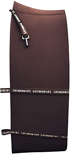 LOVEHORSES Fascia di Rispetto Deluxe - L'Originale - Comfort e Protezione Elastica - Certificato Oeko-Tex - Made in Italy - Full, Testa di Moro